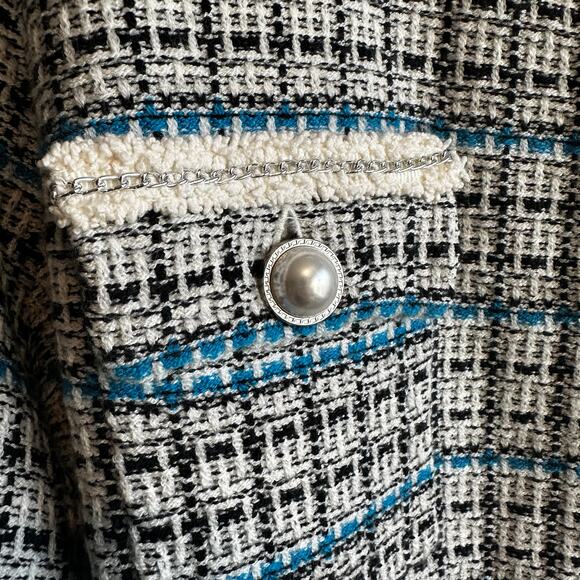 Talbots Mademoiselle Plaid Coatigan Cardigan Lady Jacket XL Petite - Picture 4 of 9